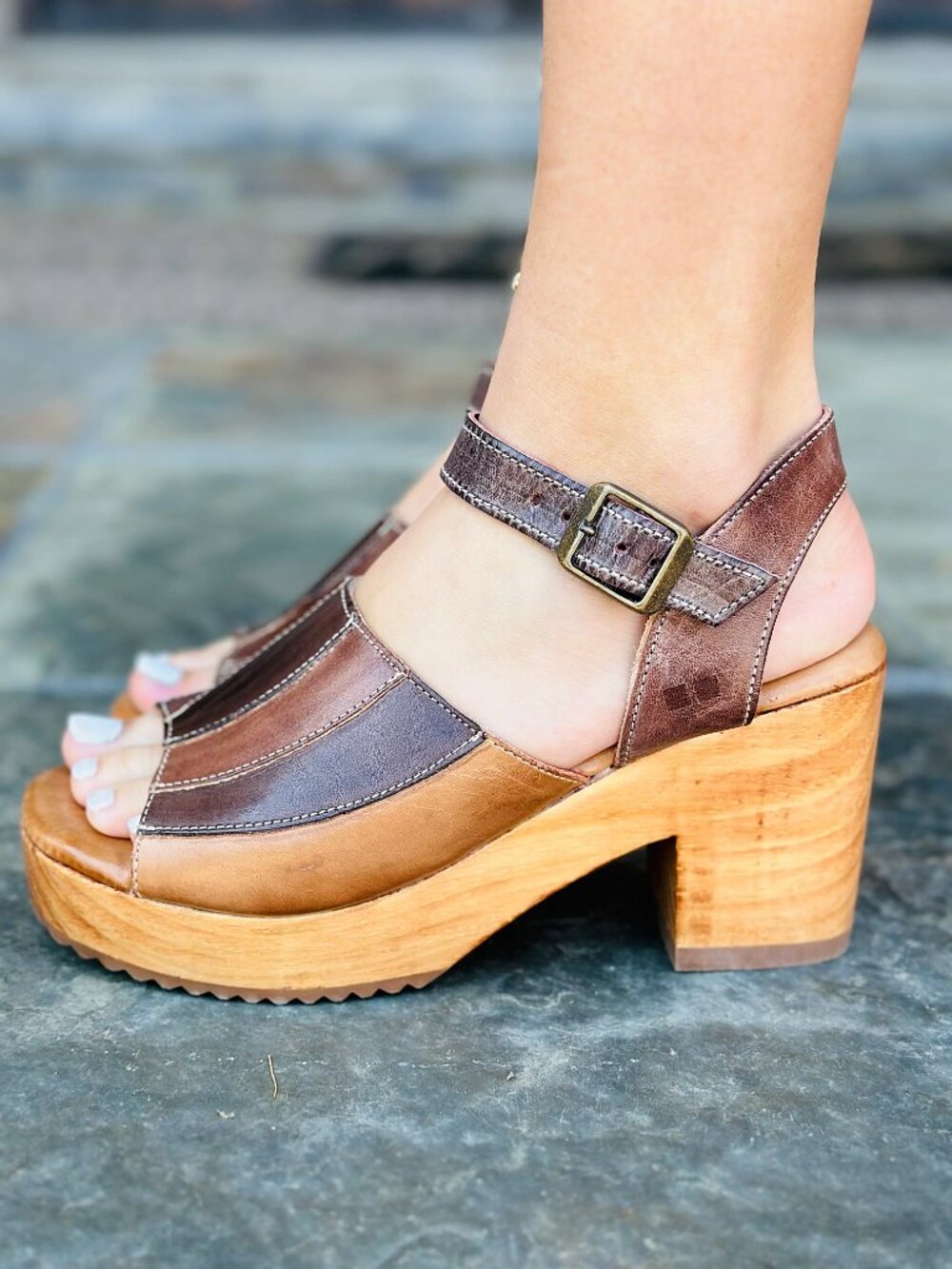 BED/STU Jetsetter Heels Coffee Brown
